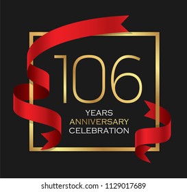 106th years anniversary celebration background