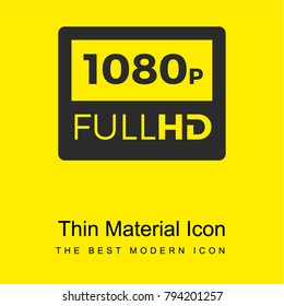 1080p Full HD bright yellow material minimal icon or logo design