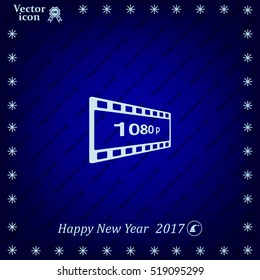 1080p Full HD sign