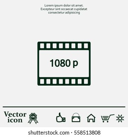 1080p Full HD sign
