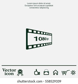 1080p Full HD sign