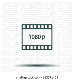 1080p Full HD sign