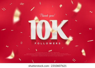 10K elegant and luxurious design, vector background thank you for the followers.