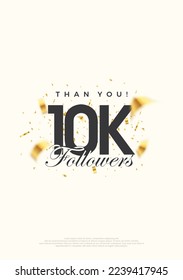 10K followers number, posters, greeting banners for social media posts.