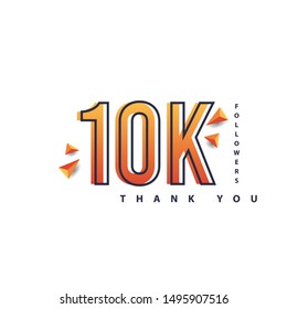 10k Followers Thank You Design