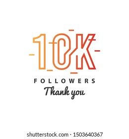 10k Followers Thank You Design