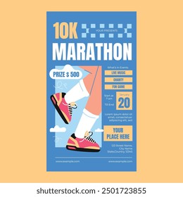 10k Marathon Social Media Story
