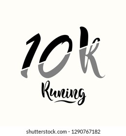 10K Running Vector Template Design Illustration.
