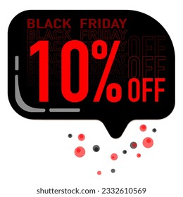 10% DE NEGRO VIERNES ROJO Y NEGRO