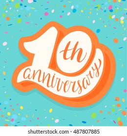10th anniversary banner.