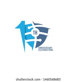 10th anniversary logo design template