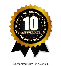 10th anniversary medal frame