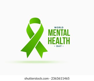 10th oct international mental health day background design vector