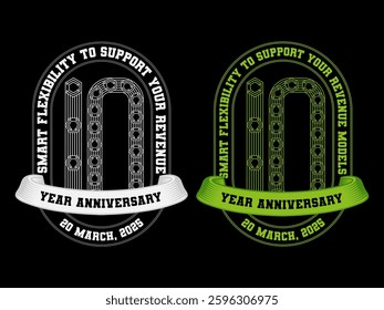 10th year anniversary classical premium quality design
