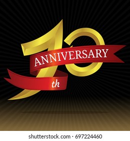 10th years anniversary vector symbol.