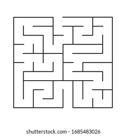10x10 rectangular maze with no solution
