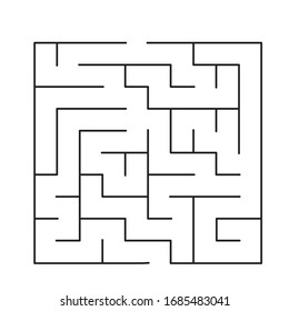 10x10 Rectangular Maze With No Solution