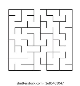 10x10 rectangular maze with no solution