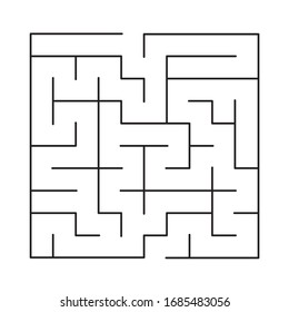 10x10 rectangular maze with no solution