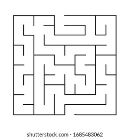10x10 rectangular maze with no solution