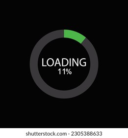 11% circle diagrams Infographics vector, 11 Percentage ready to use for web design.