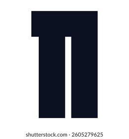 11 Classic Vintage Sport Jersey  Uniform numbers in black with a black outside contour line number on white background for American football, Baseball and Basketball or soccer for shirt