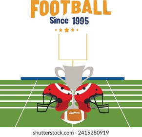 11 february is American Super Bowl vector illustration