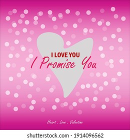 11 February,  promise day vector design. celebrate before valentine's day.  I love you.  Friends forever,  Love Forever. Heart sign concept vector design     