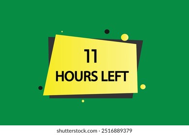 11 hours left, icon, stile, timer, countdown, clock, time,  background, template, 11  hours left, countdown, sticker, left banner, business, sale, label button

