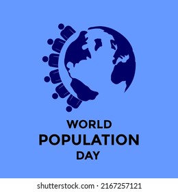 11 july world population day simple logo design