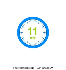 11 minute timers Clocks, Timer 11 min icon.