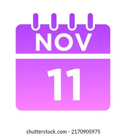 11- Nov - 11 Glyph Gradient