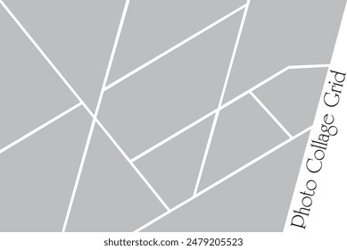 11 photo collage template. vector illustration, new collections