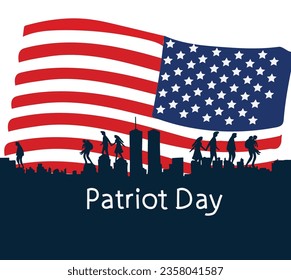 11 september is Patriot Day vector