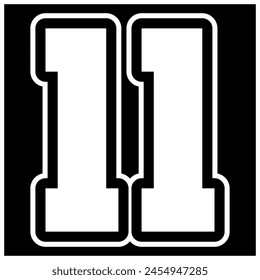 11 V107 Patch Streetwear, Urban, Luxury, Modern Design Patch Commercial Use