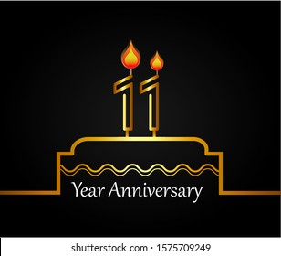 11 year anniversary design template