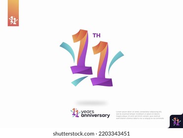 11 year anniversary design template