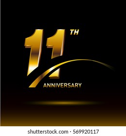 11 Years Golden Anniversary Logo Celebration
