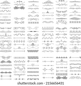 110 Hand Drawn Dividers Vector