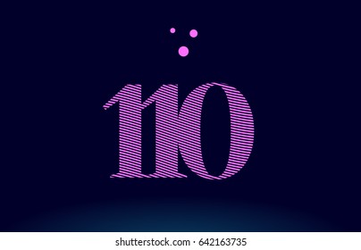 110-number-digit-logo-pink-260nw-6421637