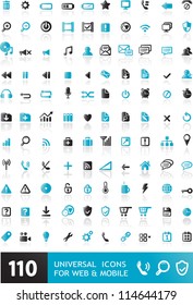 110 universal icons for web & mobile