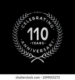 110 years design template. 110th vector and illustration.