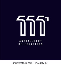 111 Th Anniversary Celebration Vector Template Design Illustration