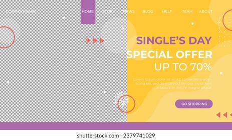 11.11 sale background. single's day sale. 11.11 Shopping festival promotion. Vector illustration Template for Poster, Banner, Flyer, Card, Post, Cover. Singles Day discount concept.