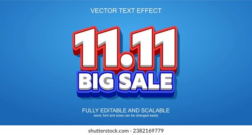 11.11 TEXT effect big sale single day