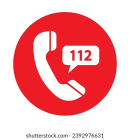 112 Notrufdienste Vektor	