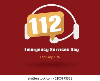 112 Emergency Services Day.
Calling 112