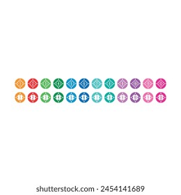 1-12 numbers concept. 1-12 step numbers for the world of math, business, education