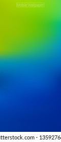 1125 x 2436 Wallpaper HD for Mobile Smartphone Green Blue Gradient