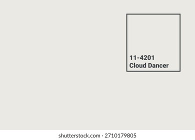 11-4201 Cloud Dancer Color Swatch